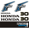 Honda BF30 30hp 4 stroke outboard engine decals/sticker kit