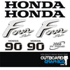 Honda 90hp 4 stroke outboard engine decals/sticker kit