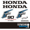 Honda BF90 90hp 4 stroke outboard engine decals/sticker kit