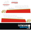 Yamaha 40hp Enduro outboard engine decals/sticker kit