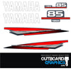 Yamaha 85hp two stroke outboard engine decals/sticker kit