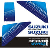 Suzuki DT85 85hp two stroke outboard engine decals/sticker kit