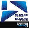 Suzuki DT75 75hp two stroke outboard engine decals/sticker kit