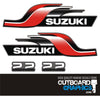 Suzuki DT2.2 2.2hp (1997) outboard engine decals/sticker kit