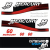 Mercury 60hp four stroke EFI outboard decals/sticker kit