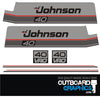 Johnson 40hp VRO outboard engine decals/sticker kit