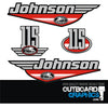 Johnson 115hp two stroke outboard engine decals/sticker kit