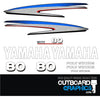 Yamaha 80hp four stroke outboard engine decals/sticker kit