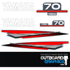 Yamaha 70hp two stroke outboard engine decals/sticker kit