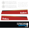 Yamaha 55hp Enduro outboard engine decals/sticker kit