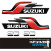 Suzuki DT25 25hp (1997) outboard engine decals/sticker kit