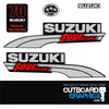 Suzuki DF70EFI 70hp four stroke outboard engine decals/sticker kit