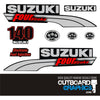 Suzuki DF140 140hp four stroke outboard engine decals/sticker kit