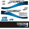 Mercury 175hp 2 stroke Saltwater EFI outboard decals/sticker kit