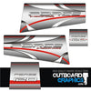 Mercury Force 120hp outboard decals/sticker kit – fades design