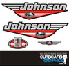 Johnson 8hp two stroke outboard engine decals/sticker kit