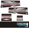 Mercury Force 85hp outboard decals/sticker kit - fadesdesign
