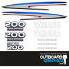 Yamaha 200hp four stroke outboard engine decals/sticker kit