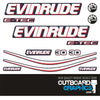 Evinrude 30hp ETEC / E-TEC outboard engine decals/sticker kit - BLUE cowl