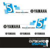 Yamaha 5hp 4 stroke (2011) outboard decals/sticker kit
