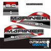 Mariner 8hp Lightning outboard decals/sticker kit