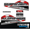 Mariner 9.9hp Lightning outboard decals/sticker kit