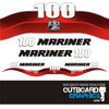 Mariner 100hp 4 stroke EFI outboard decals/sticker kit