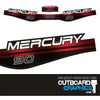 Mercury 90hp two stroke outboard decals/sticker kit (1996 - 1998)