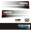 Yamaha 20hp two stroke (1987) outboard engine decals/sticker kit
