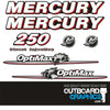 Mercury 250hp OptiMax outboard decals/sticker kit