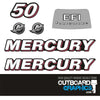 Mercury F50 50hp four stroke outboard decals/sticker kit