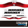 Mariner 10hp 2 stroke outboard engine decals/sticker kit