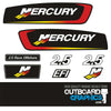 Mercury Racing Alien 2.5l outboard decals/sticker kit