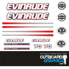 Evinrude 70hp Ficht outboard engine decals/sticker kit