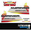 Mariner 25hp Marathon outboard engine decals/sticker kit