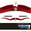 Mariner 4hp 2 stroke outboard decals/sticker kit