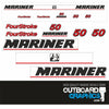 Mariner 50hp four stroke (2001 model) outboard engine decals/sticker kit
