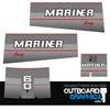 Mariner 60hp two stroke outboard engine decals/sticker kit (1990's)