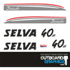 Selva 40hp Dorado outboard engine decals/sticker kit