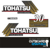 Tohatsu 30hp 4 stroke outboard engine decals/sticker kit