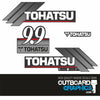 Tohatsu 9.9hp 2 stroke (2003) outboard engine decals/sticker kit