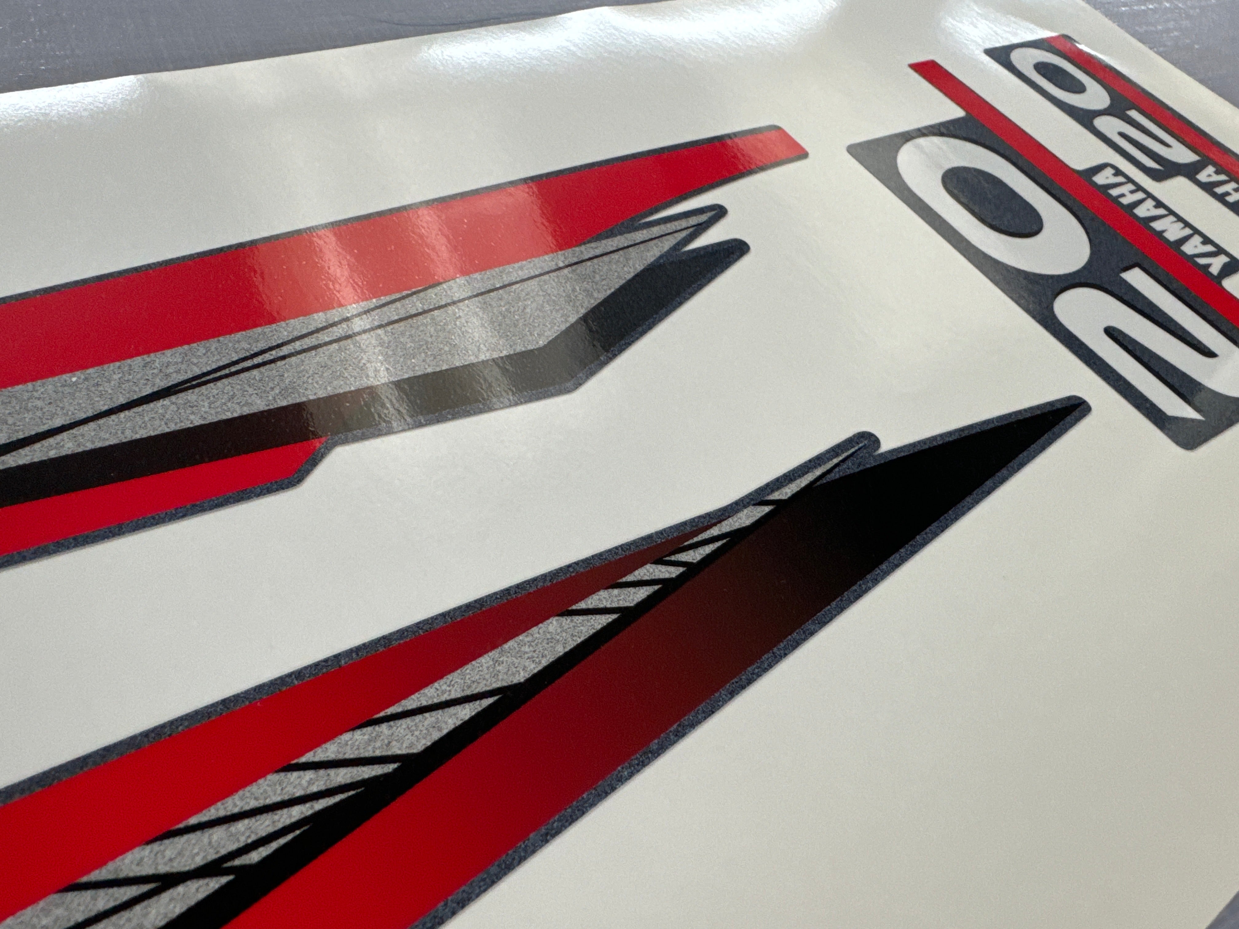 Yamaha 20hp two stroke outboard engine decals/sticker kit– Outboard ...