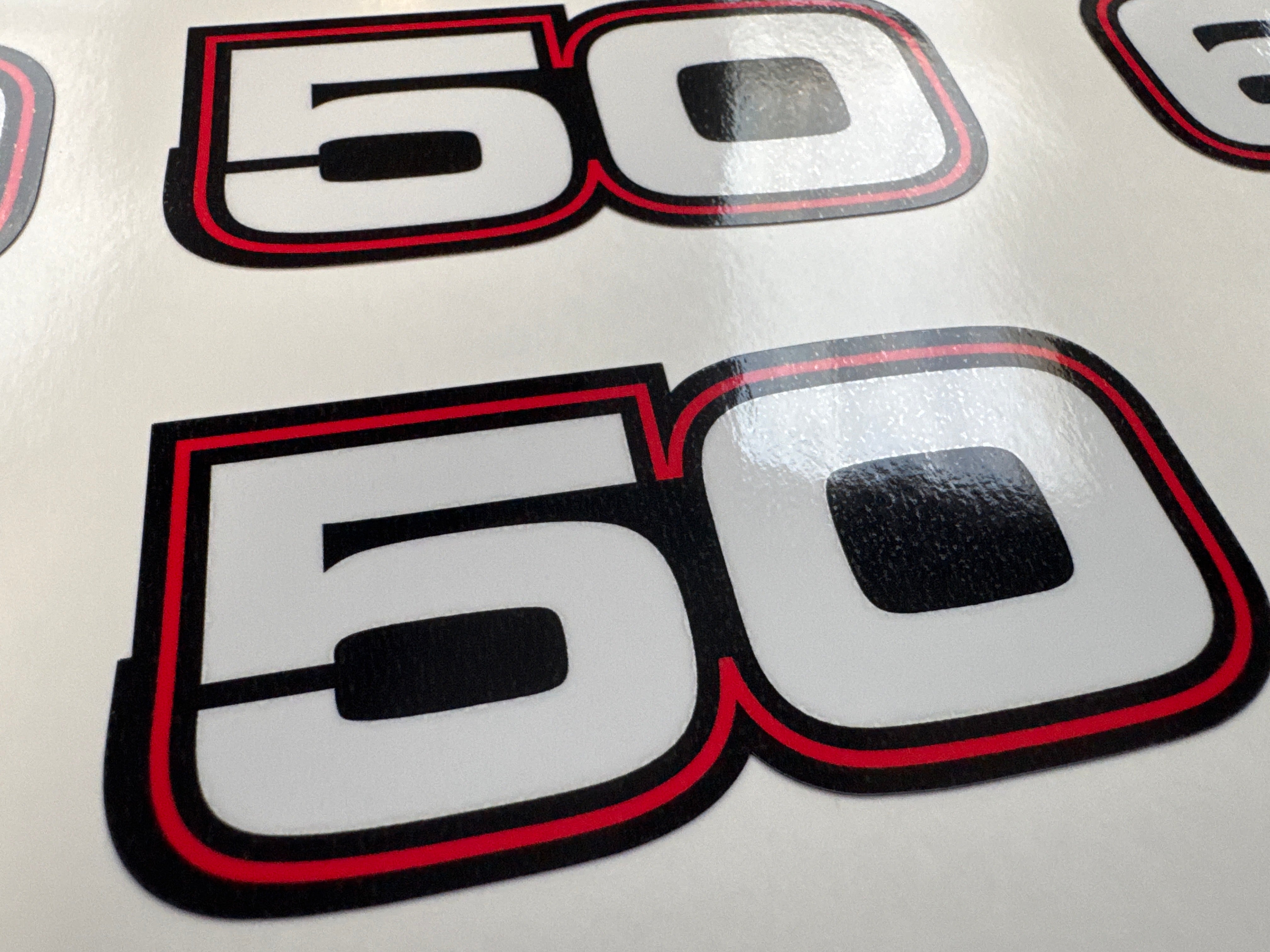 Evinrude 50hp ETEC / E-TEC outboard engine decals/sticker kit - BLUE c ...