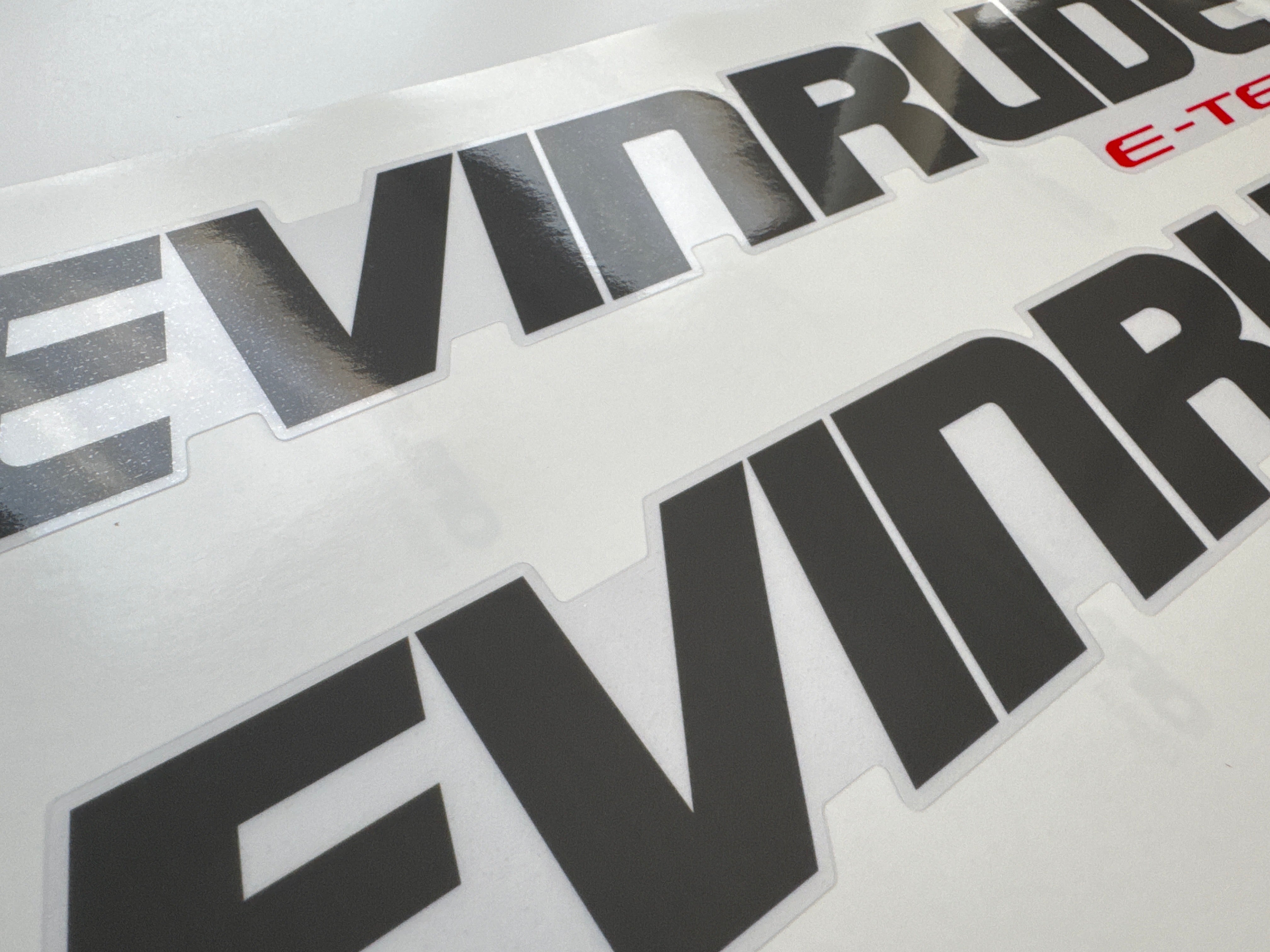 Evinrude 150hp ETEC / E-TEC outboard engine decals - 2015 60º small bl ...