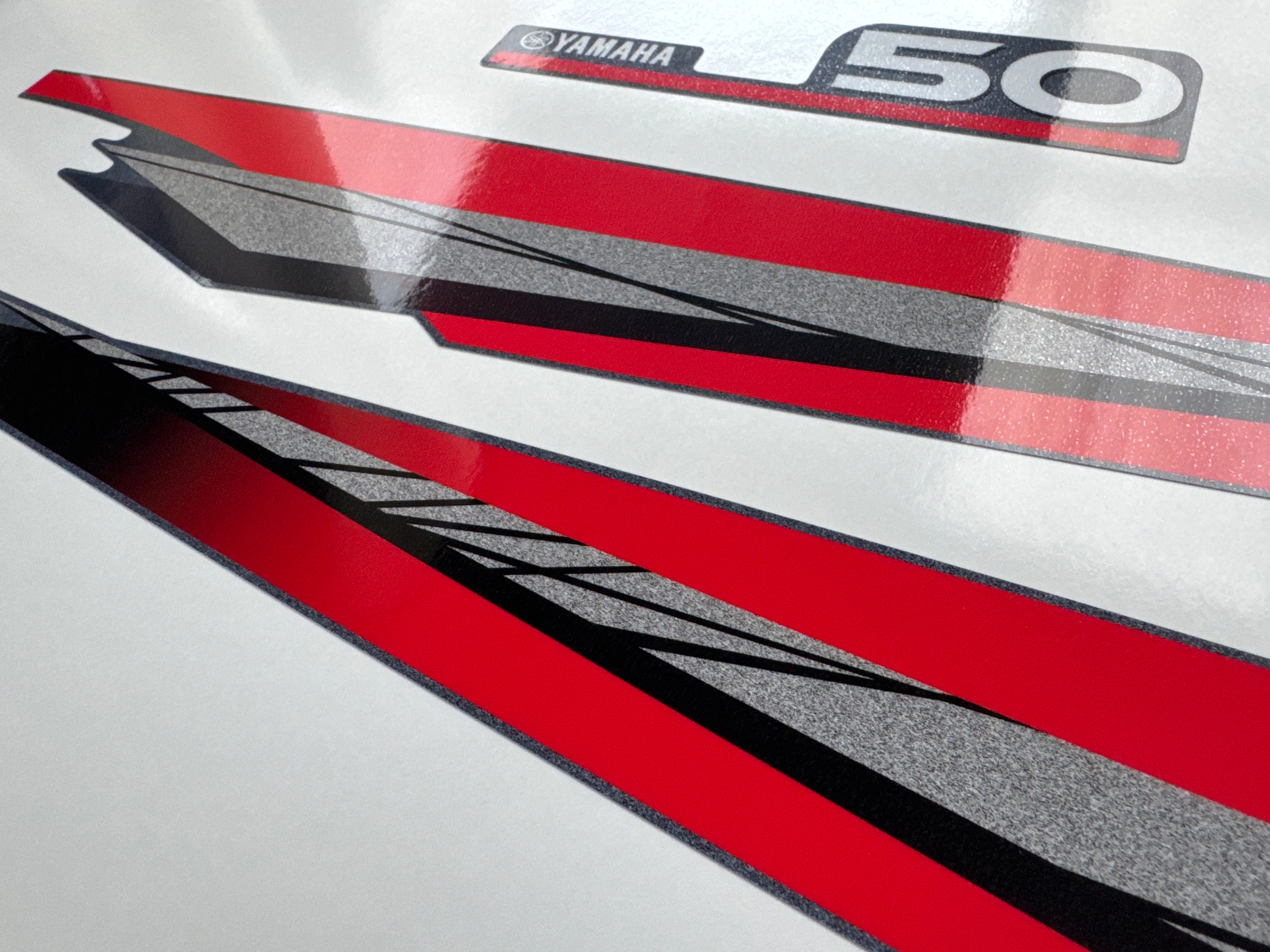 Yamaha 50hp two stroke outboard engine decals/sticker kit– Outboard ...