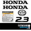 Honda 2.3hp 4 stroke (2013 onwards) outboard engine decals/sticker kit