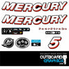 Mercury 5hp 4 stroke (2006) outboard decals/sticker kit
