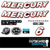 Mercury 6hp 4 stroke (2006) outboard decals/sticker kit