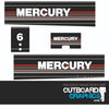 Mercury 6hp 2 stroke (1990) outboard decals/sticker kit