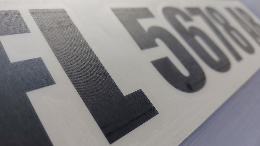 Registration decals– Outboard Graphics